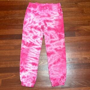 MONROW crystal boyfriend tie dye sweatpants XS